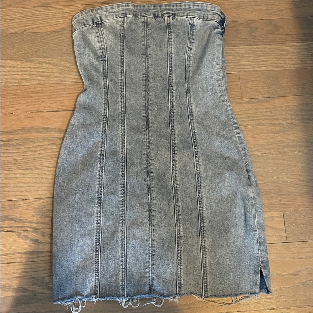 Princess Polly Light Blue Denim dress